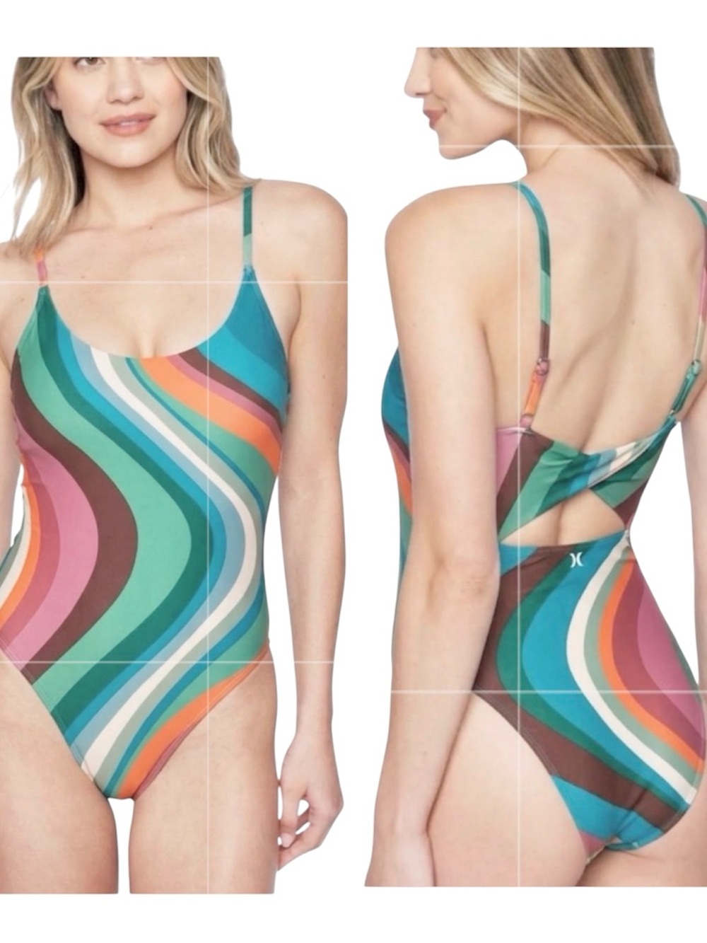 Hurley X Moore Aloha Max Retro Wave One Piece Size Medium